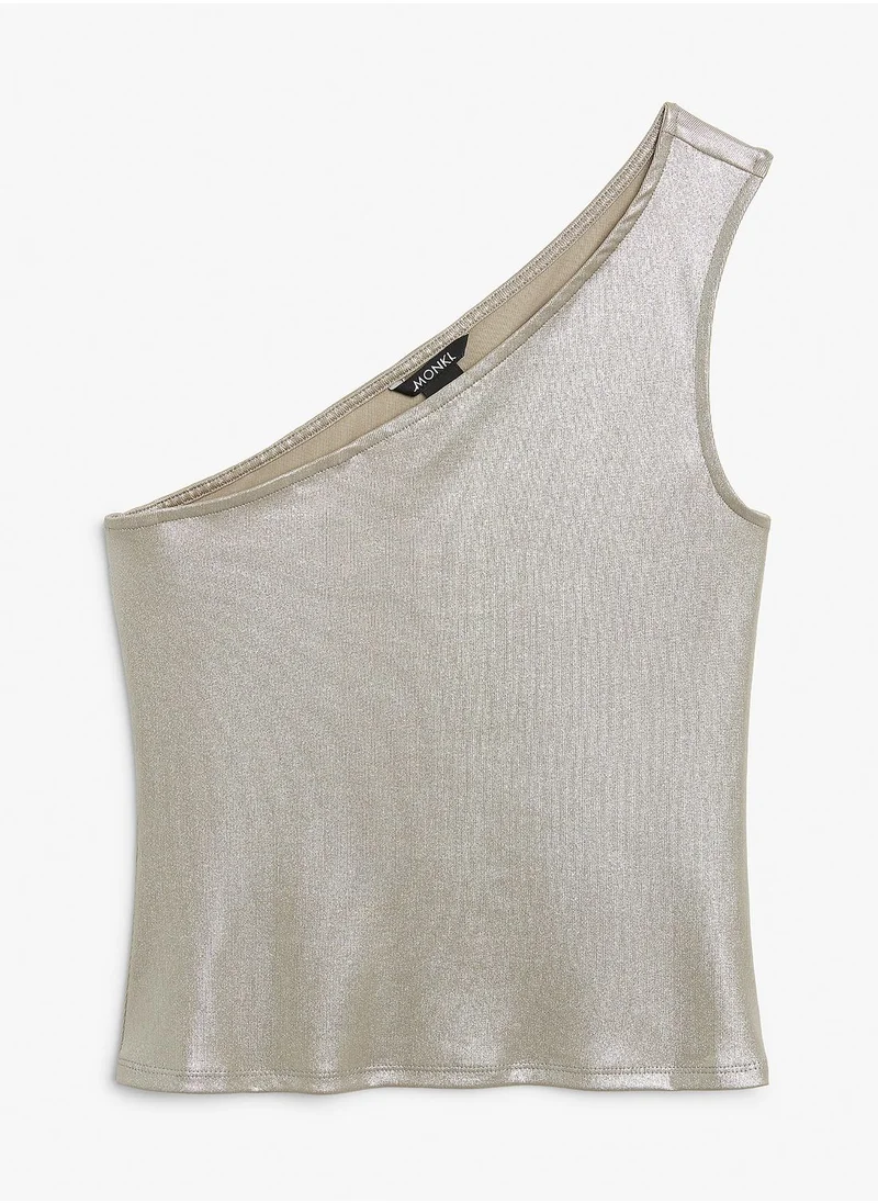 مونكي One Shoulder Crop Top