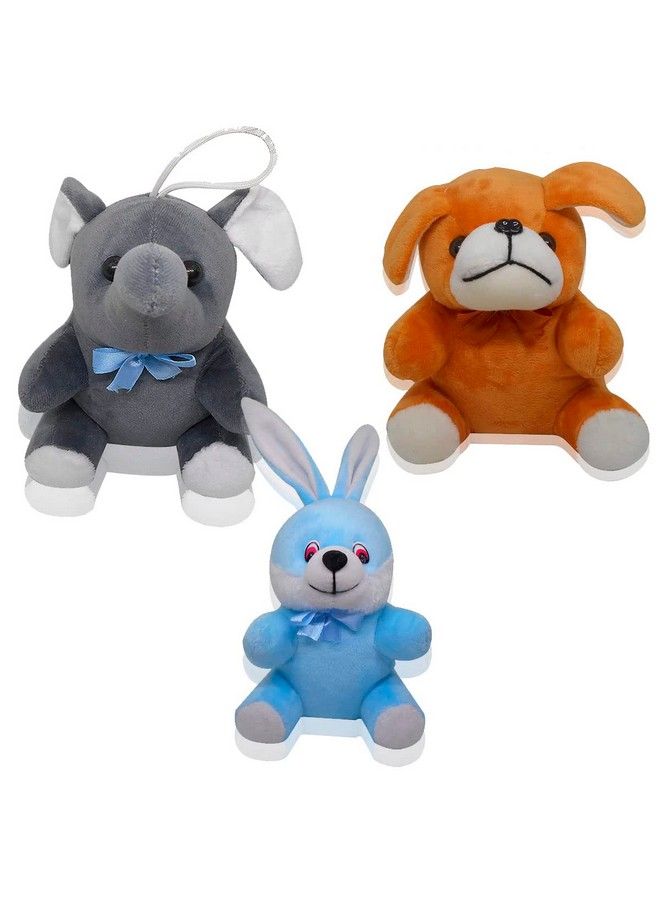 Natali Traders Combo Puppy Rabbit And Elephant Soft Toy For Kids Birthday (15 Cm) ; Animals Soft Toy Kids (Baby) For Playing Soft Toy - Image 2