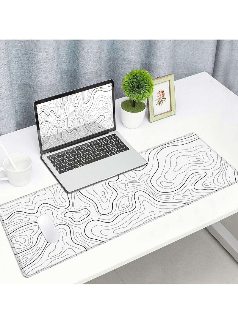 erorex Large Desk Mat,100x40cm Extended Desk Mousepad with Stitched Edges, Non-Slip Base, Water Resist Keyboard Pad for Gamer, Office & Home - Image 4