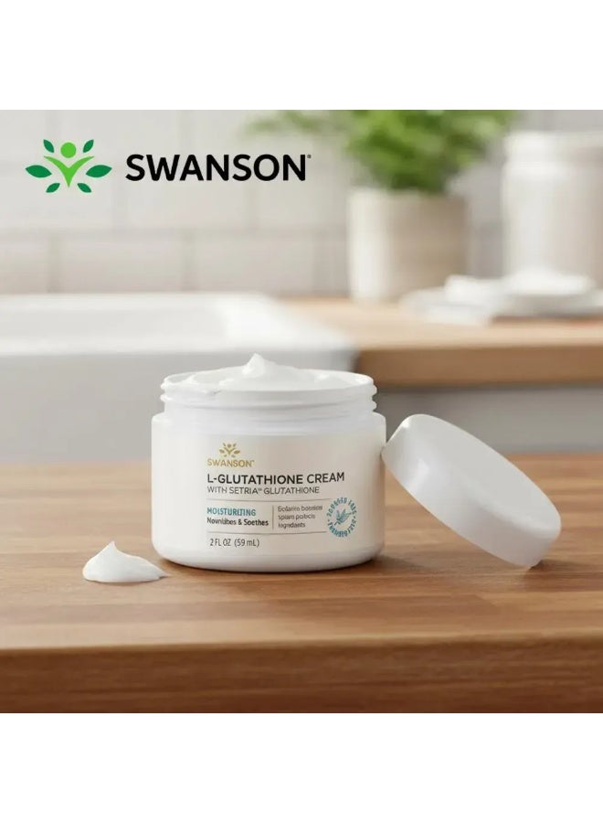 SWANSON L Glutathione Cream with Setria Glutathione 2 fl oz (59 ml) - Image 3
