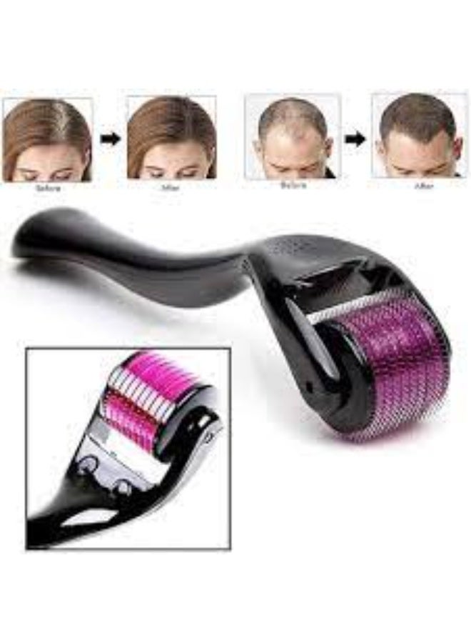 Roller, Cross Needle Anti Aging Skin Rejuvenation, Hair Growth, Beard Growth with Steel Micro Needles (1mm) - Image 4