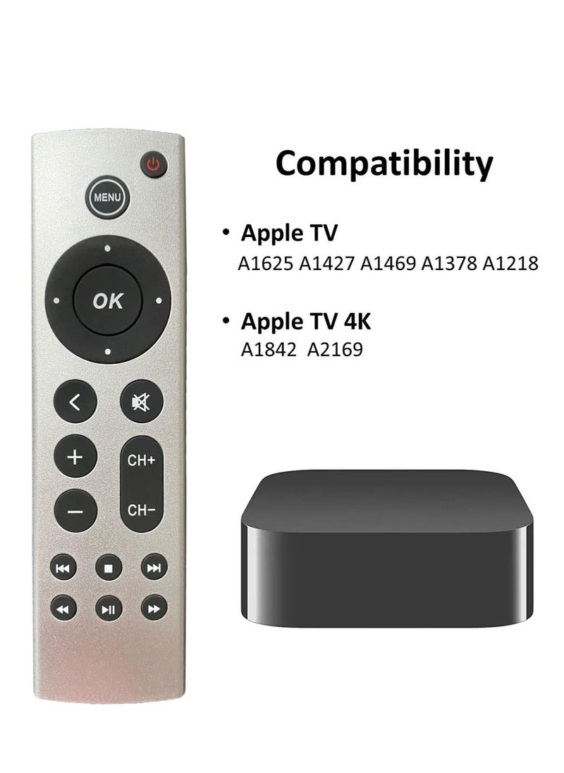 Najwa - Universal Replacement Remote for Apple TV 4K/ Gen 1 2 3 4/ HD A2843 A2737 A2169 A1842 A1625 A1427 A1469 A1378 A1218, No Voice Command Included - Image 1