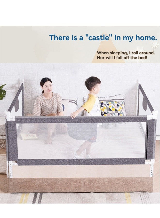 بيوينتي الملكة حجم السرير السكك الحديدية للأطفال الصغار - قابل للتعديل سرير الطفل السكك الحديدية الحرس، الأطفال سلامة السرير السكك الحديدية لسرير الملكة حجم (1 قطعة) - Image 5