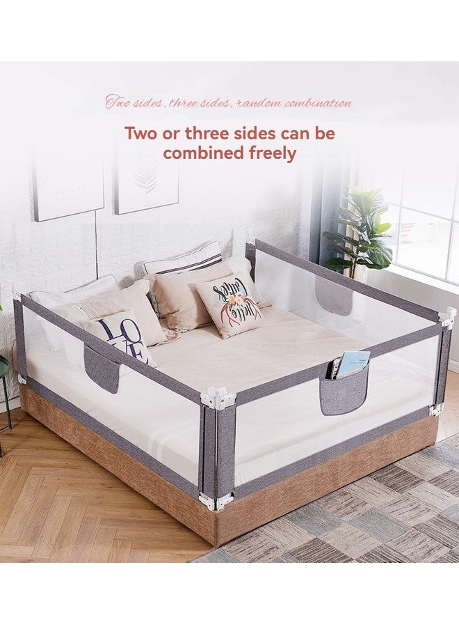 بيوينتي الملكة حجم السرير السكك الحديدية للأطفال الصغار - قابل للتعديل سرير الطفل السكك الحديدية الحرس، الأطفال سلامة السرير السكك الحديدية لسرير الملكة حجم (1 قطعة) - Image 3