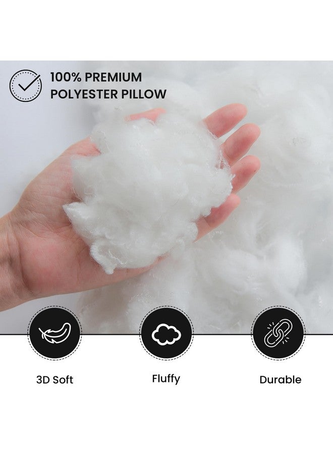 Foamily Foamily Throw Pillow Insert 18 x 18 inch (Set of 2) Hypoallergenic 100% Virgin Fiber Made in USA Bed, Sofa, Couch Decorative Indoor Pillows  - Image 4