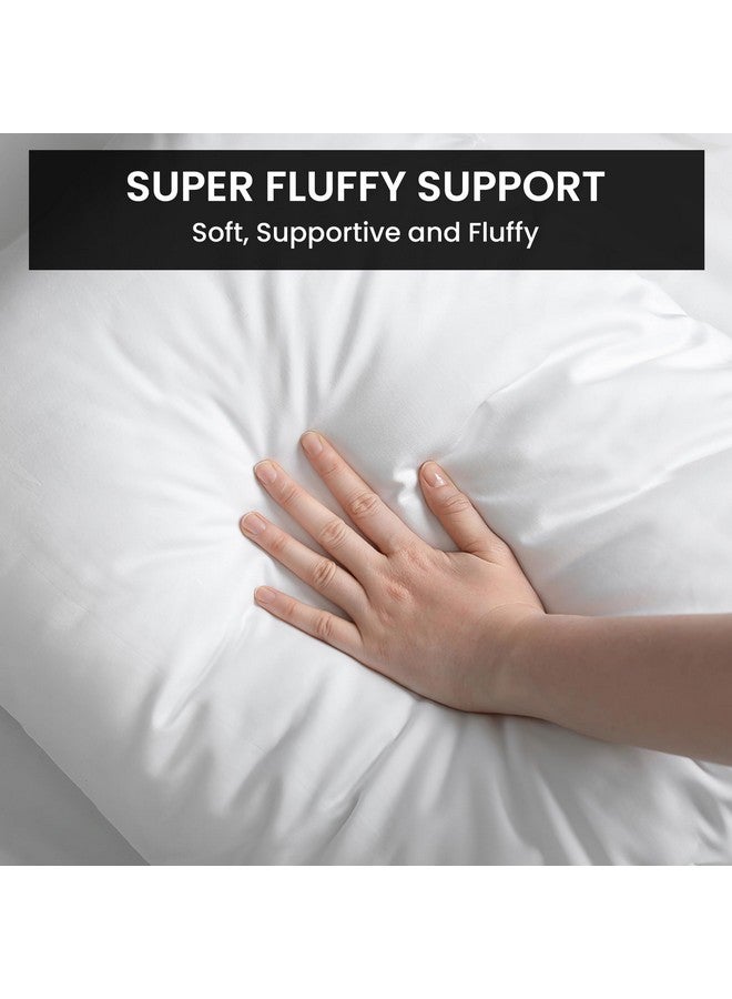 Foamily Foamily Throw Pillow Insert 18 x 18 inch (Set of 2) Hypoallergenic 100% Virgin Fiber Made in USA Bed, Sofa, Couch Decorative Indoor Pillows  - Image 3