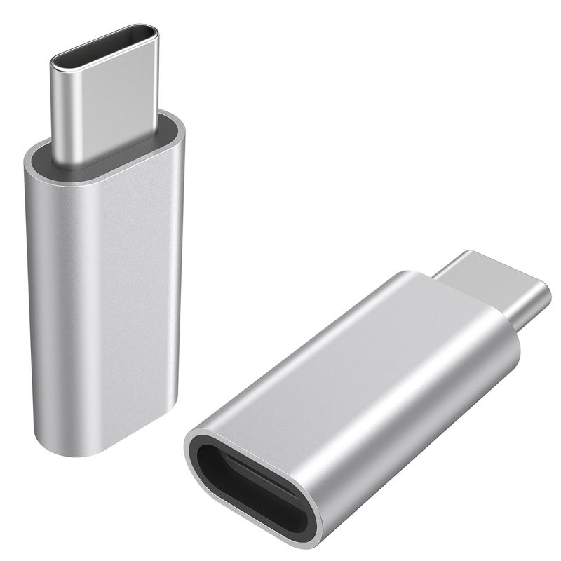 Tobfit Tobfit Lightning to USB C Adapter (2pack) - Lightning to USB C, Supports Fast Charging for iPhone 15 Pro Max, Pad, MacBook, Samsung Galaxy S24 S23 S22, Pixel - Image 1