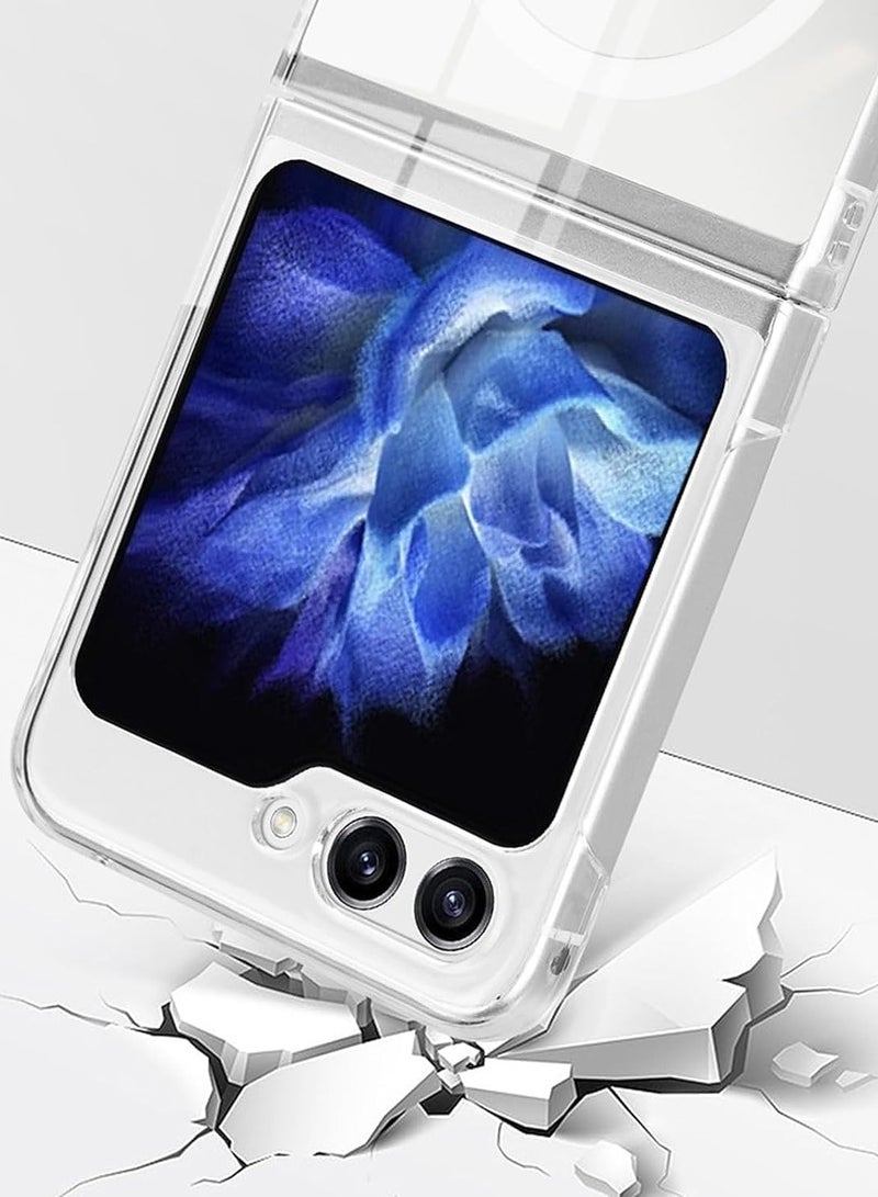 Houmt Samsung Galaxy Z Flip 5 Case Cover Magnetic Cover Support Wireless Charging Hard PC Shockproof Protection Anti Scratch Phone Case for Galaxy Z Flip 5 - Image 5