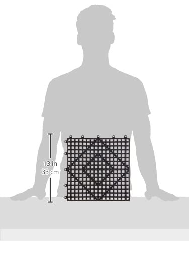 Winco Interlocking Bar Mat, 12 by 12-Inch, Dark Smoke,Black,Medium - Image 3