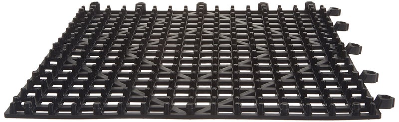 Winco Interlocking Bar Mat, 12 by 12-Inch, Dark Smoke,Black,Medium - Image 4