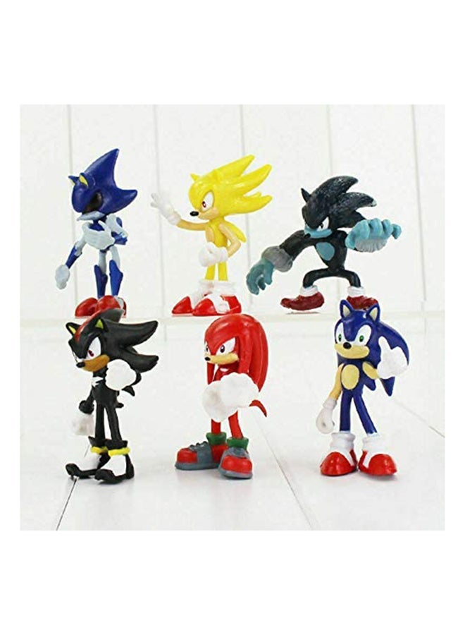 NIBEMINENT 6-Piece Sonic Miniature Toy Set SM-02 2.5x2.5x7centimeter - Image 2
