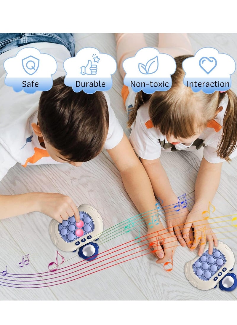 Quick Push Game, Pop It Fidget Electronic Sensor Game, Silicone Toy For Boys Girls, Puzzle Pop Bubble Game Machine Gift For Children And Adults - Package Shape May Vary