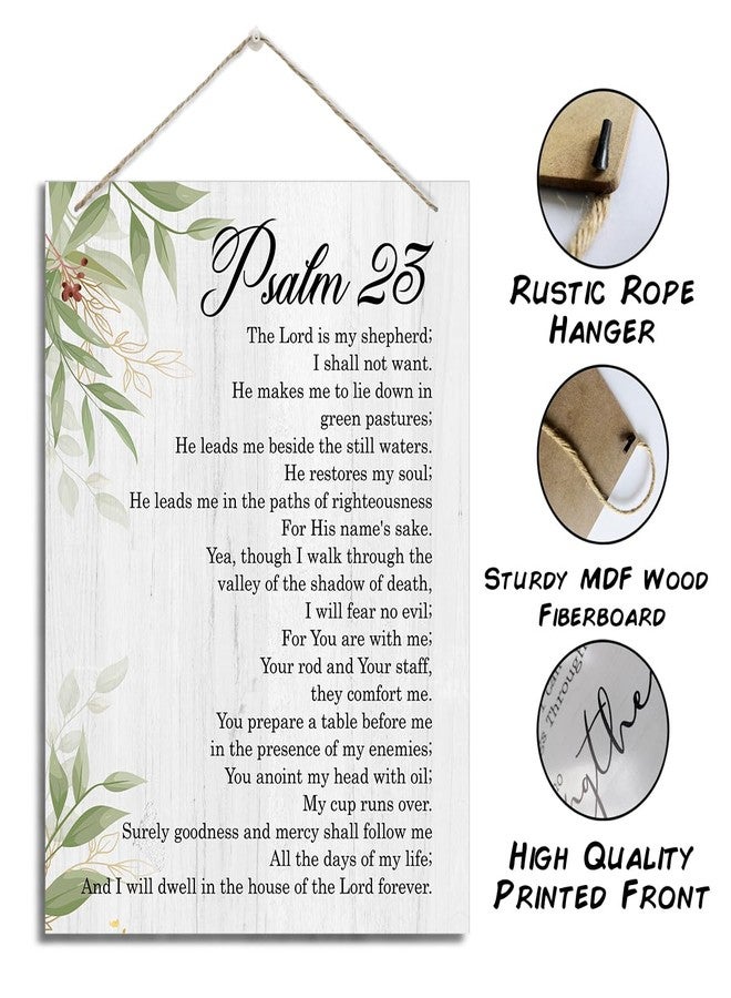 ZPPRJF Psalm 23 Wall Art, Bedroom Wall Art, Christian Wall Art, Biblical Wall Art, Bible Verse Decor, Bible Verse Psalm 23 Christian Gifts, Christian Home Decor, Inspirational Wall Decor - Image 2