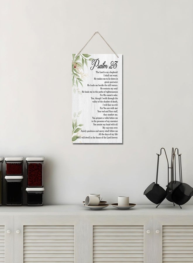 ZPPRJF Psalm 23 Wall Art, Bedroom Wall Art, Christian Wall Art, Biblical Wall Art, Bible Verse Decor, Bible Verse Psalm 23 Christian Gifts, Christian Home Decor, Inspirational Wall Decor - Image 5