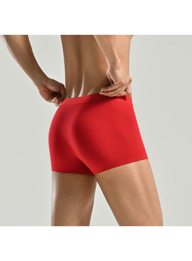 Skechers 7a Antibacterial Modal Men's Red Boxer Briefs Moisture-wicking Men's Underwear Red For Zodiac Year - Image 1