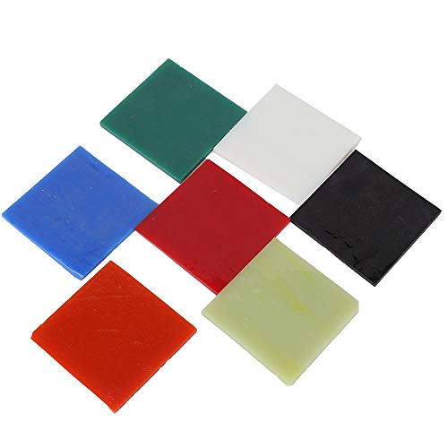 Hztyyier Glass Fusing Sheets for Microwave Kiln Fusing Supply DIY Jewelry Making Accessories, 7 Colors - Image 1