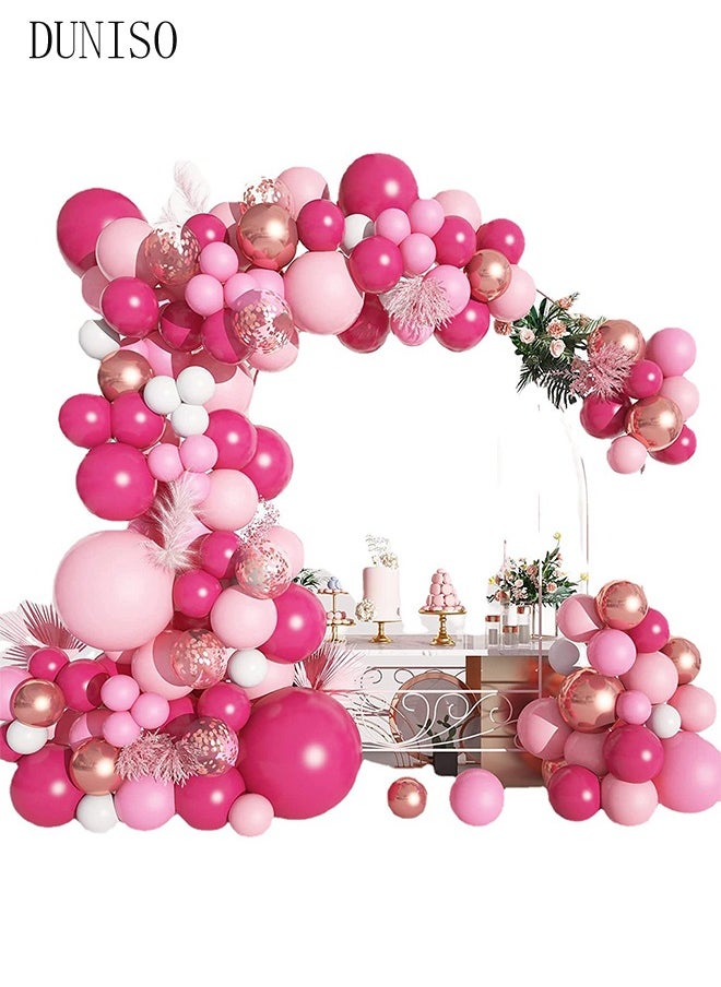 Pink Balloons Garland Arch Kit 150 Pcs 5/10/12/18 Inch Pink Latex Balloons Set For Baby Shower Wedding Birthday Party Background Decorations School Opening Ceremony - pzsku/Z410AD4F2C951A7C9FC61Z/45/_/1702534414/40913e8e-1cc2-486a-826d-83473f84cbf4