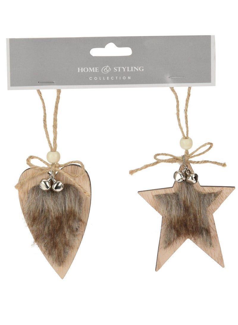 Koopman Christmas Hangdeco 9Cm Set Of 2 Assorted 1 Piece - Image 4