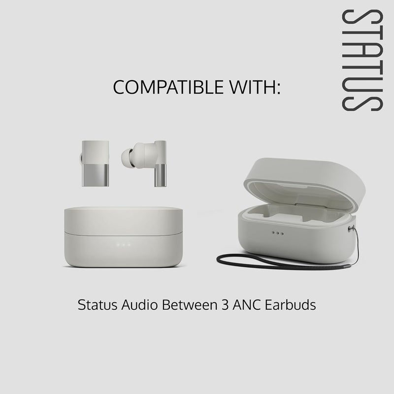 Status Audio Silicone Protective Case Cover for Headphones  for Between 3ANC Earbuds Bone White - Image 4