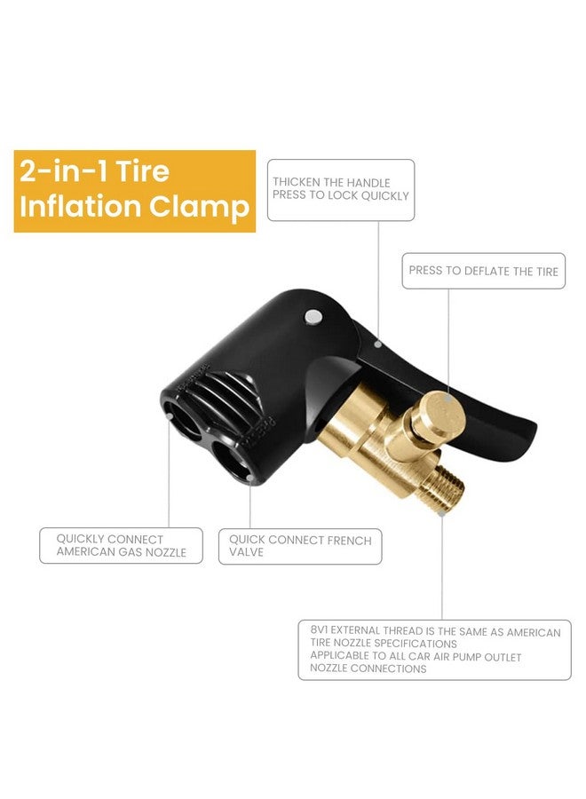 STHIRA® Universal Valve Adapter for Tyre Air Pump 2 in 1 Valve Adaptors Air Pump Converter Adapter for Schrader & Presta Multi-Purpose Air Pump Adapter for Car, Bike, Motorcycle - Image 2