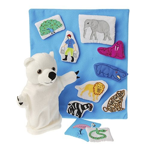 Constructive Playthings Polar Bear What Do You Hear Puppet and Prop Set for Children, 12-Piece with Bag, Ages 2 Years and Up (MTC-187) - Image 5