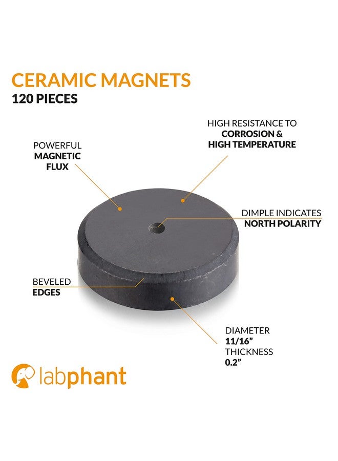 APPLAB Ceramic Magnets, Round Disk Magnets Craft Magnets, Perfect for DIY, Art Projects or for whiteboards & Fridge Organization (0.7") - Image 3