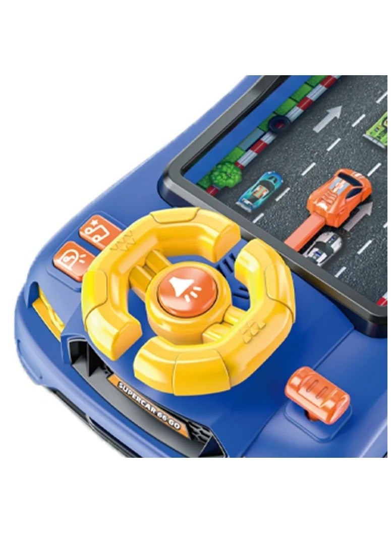Popular Children Education Toys Plastic Simulate Driving Console Steering Wheel Electric Car Racing Adventure Game Board Toys  - Image 3