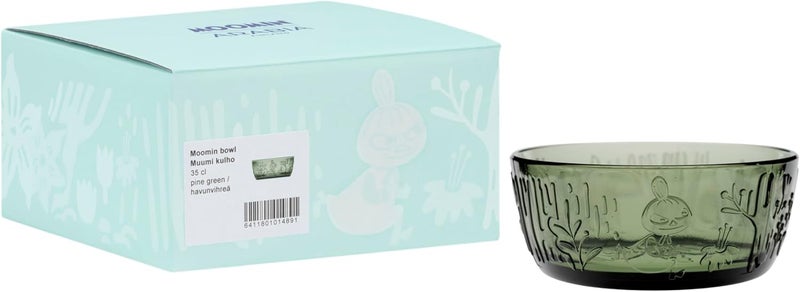 ARABIA وعاء زجاجي مومين 118 أونصة باللون الأخضر الصنوبري - Image 4