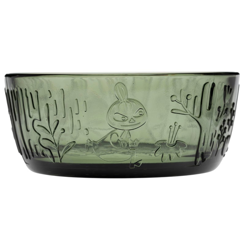 Arabia Moomin Glass Bowl 118oz Pine Green - Image 1