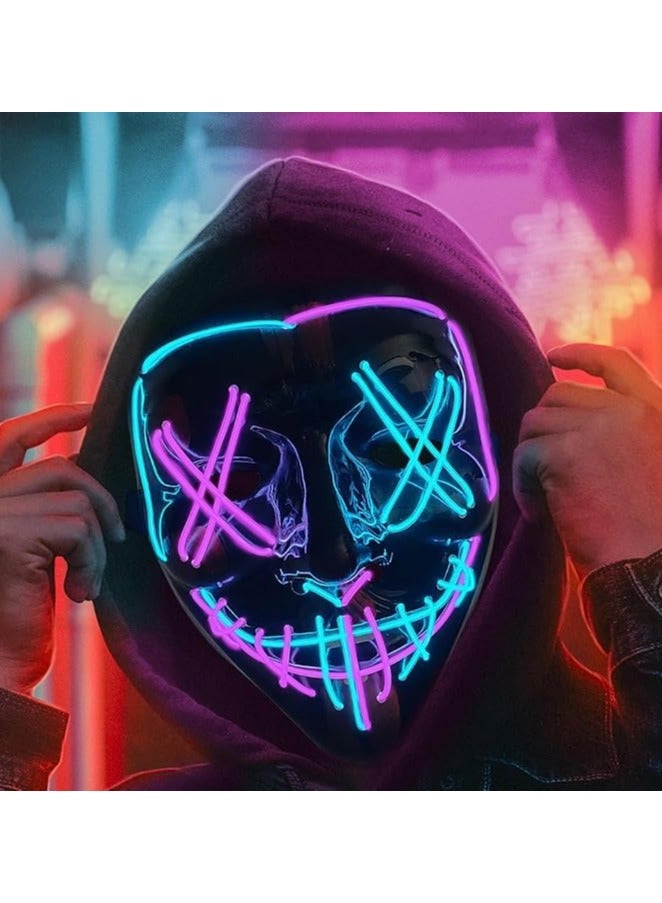 LED Light Mask Face-Changing Mask El Mask (B)  - Image 5