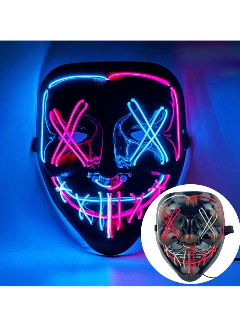 LED Light Mask Face-Changing Mask El Mask (B)  - Image 2