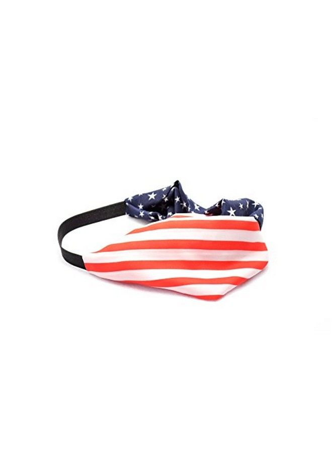 Tovip 2Pcs New American Flag Headband Usa 4Th Of July Head Wrap Fashion Elastic Hair Bands Bandana Turban Hair Accessories - Image 5