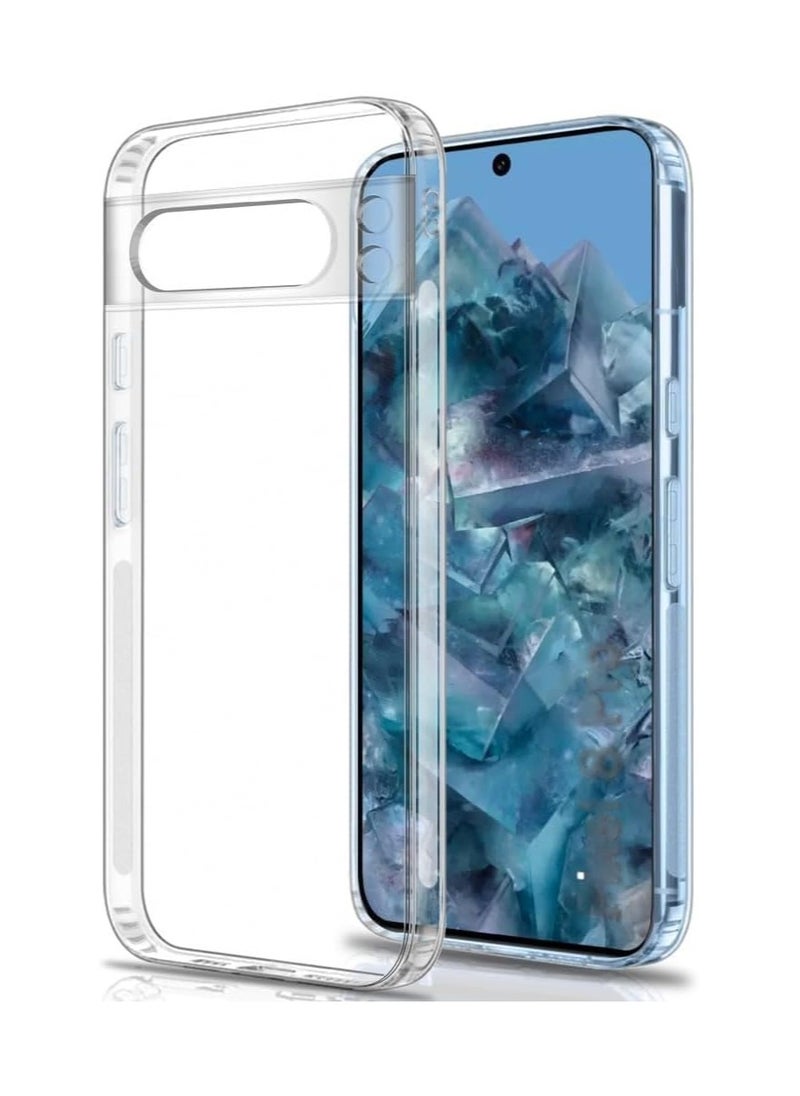 Back Cover Soft Case for Google Pixel 9 2024 | Best Camera Protection | Inbuilt Dust Plugs & Anti-Slip Grip | Ultra Clear Slim Back Cover Case for Google Pixel 9 2024 (Transparent) 