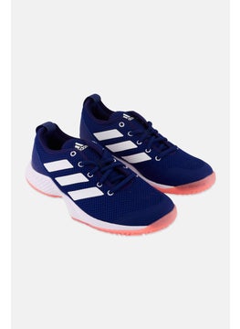 Adidas Women CourtFlash Lace Up Tennis Shoes, Violet  - Image 1