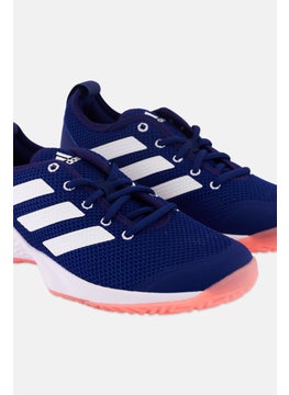 Adidas Women CourtFlash Lace Up Tennis Shoes, Violet  - Image 3