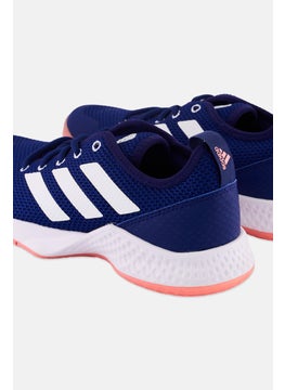 Adidas Women CourtFlash Lace Up Tennis Shoes, Violet  - Image 2