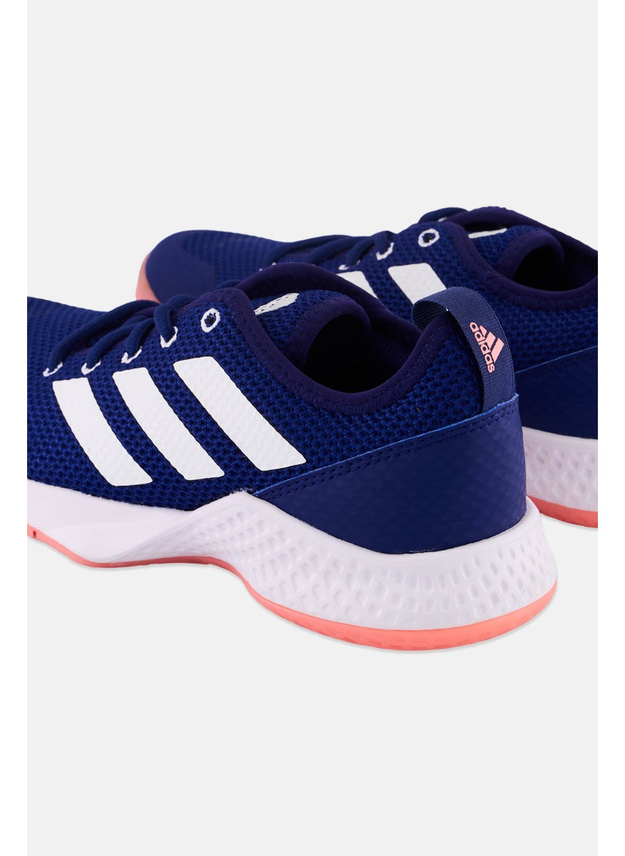 Adidas - Women CourtFlash Lace Up Tennis Shoes, Violet - Image 1