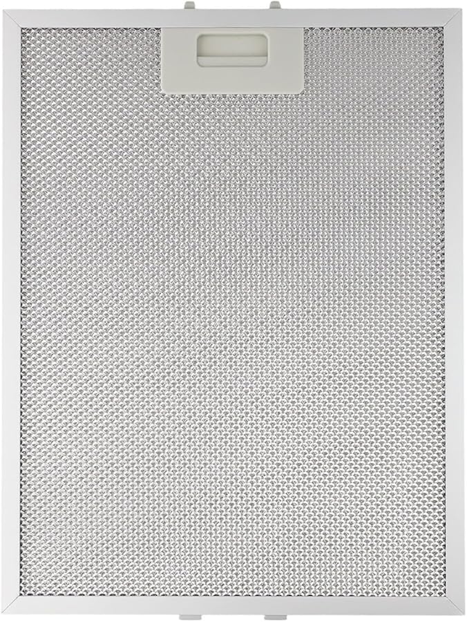 فلتر شفاط الموقد المعدني الفضي 363x277x9 مم 5 طبقات مستخلص الشحوم المطلي بالألمنيوم للاستبدال - Image 5