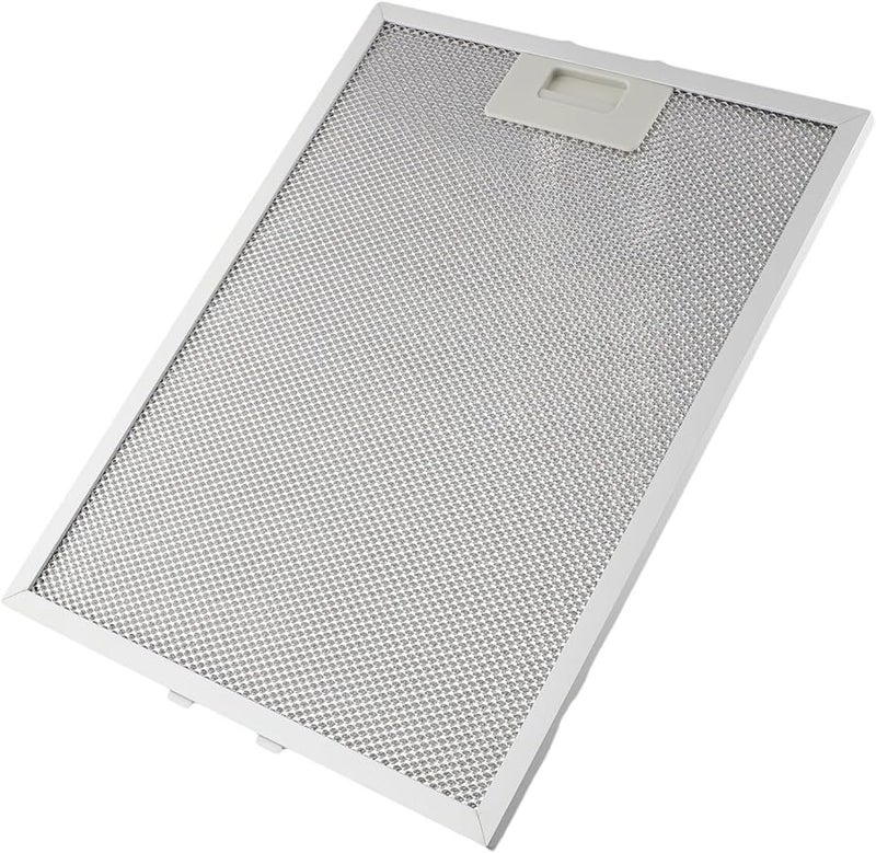 فلتر شفاط الموقد المعدني الفضي 363x277x9 مم 5 طبقات مستخلص الشحوم المطلي بالألمنيوم للاستبدال - Image 1