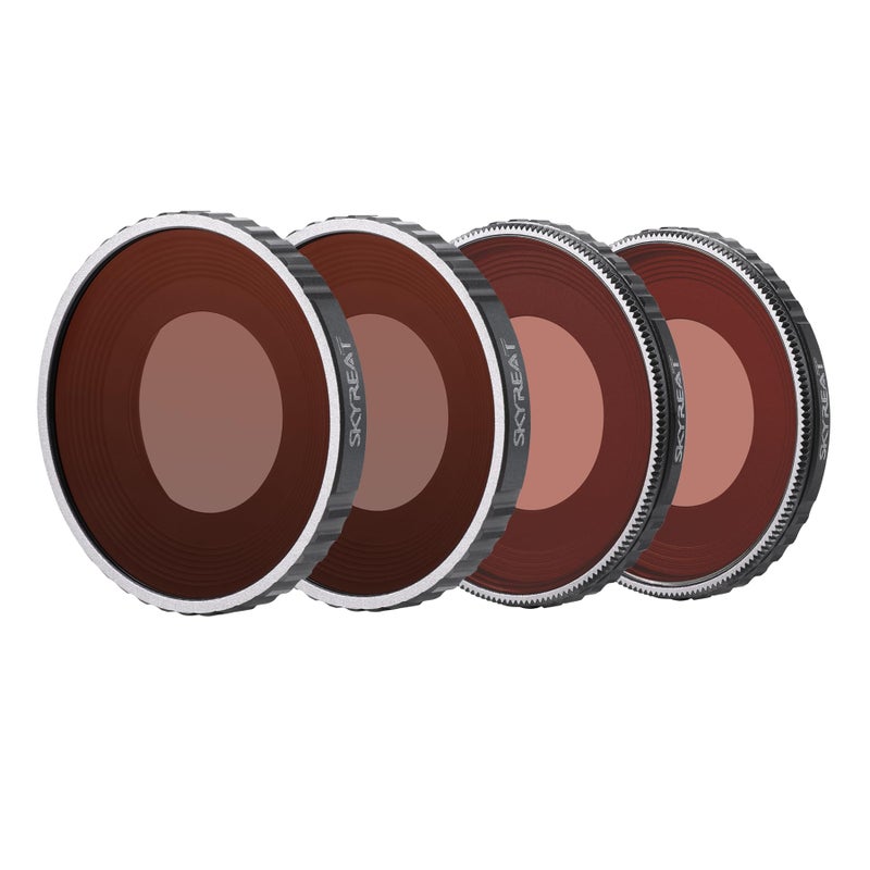 Skyreat SKYREAT ND Filters Set for DJI Osmo Action 4 Accessories-4 Pack (CPL,ND8,ND16,ND32)  - Image 1