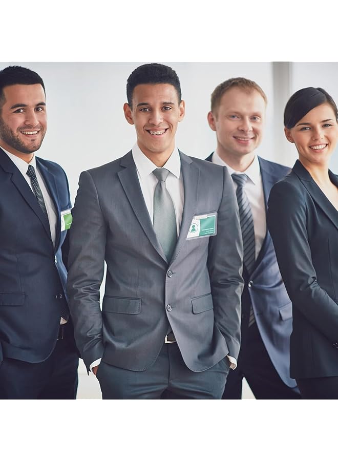 erorex Clear Vinyl Magnetic Badge Holder 3”X2” Horizontal Id Card Name Tag Waterproof Magnet Name Tags Clear Name Badge Magnets Holder Reusable Waterproof For Teachers Doctors Nurses 25 Pack - Image 5