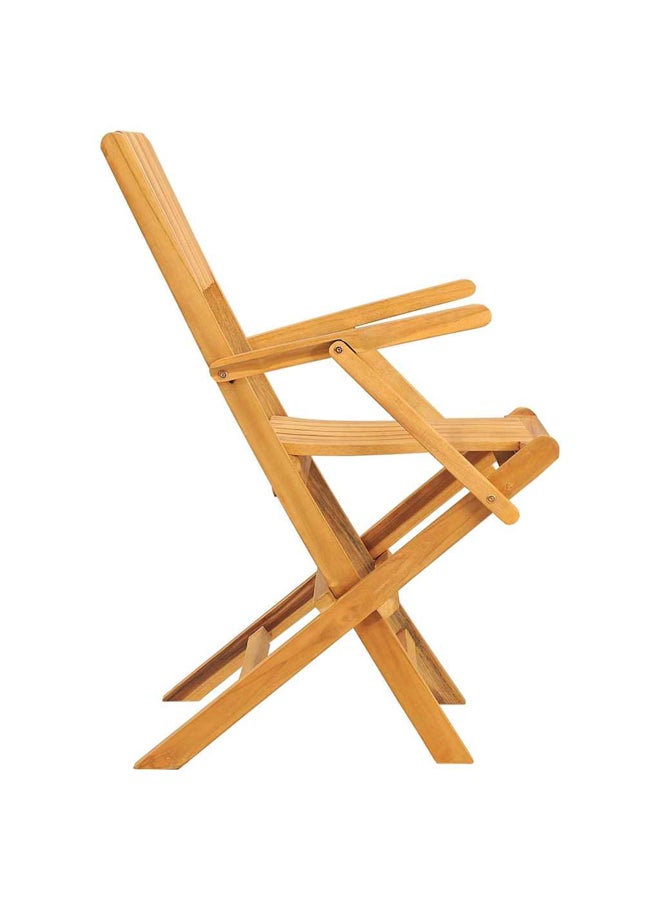 فيداكسل كرسيان قابلان للطي، قطعتان، 55×61×90 سم، خشب الساج الصلب 362760 - Image 3