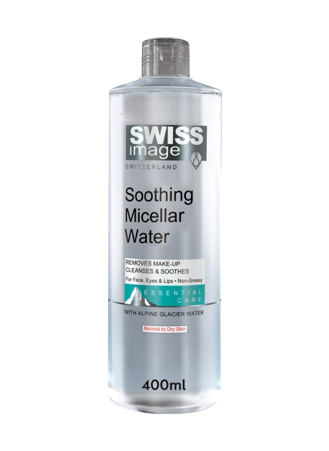 Soothing Micellar Water 400 ml Removes Makeup, Cleanses Impurities, Hydrates and Soothes Skin naturally Makeup Remover for Normal to Dry Skin 