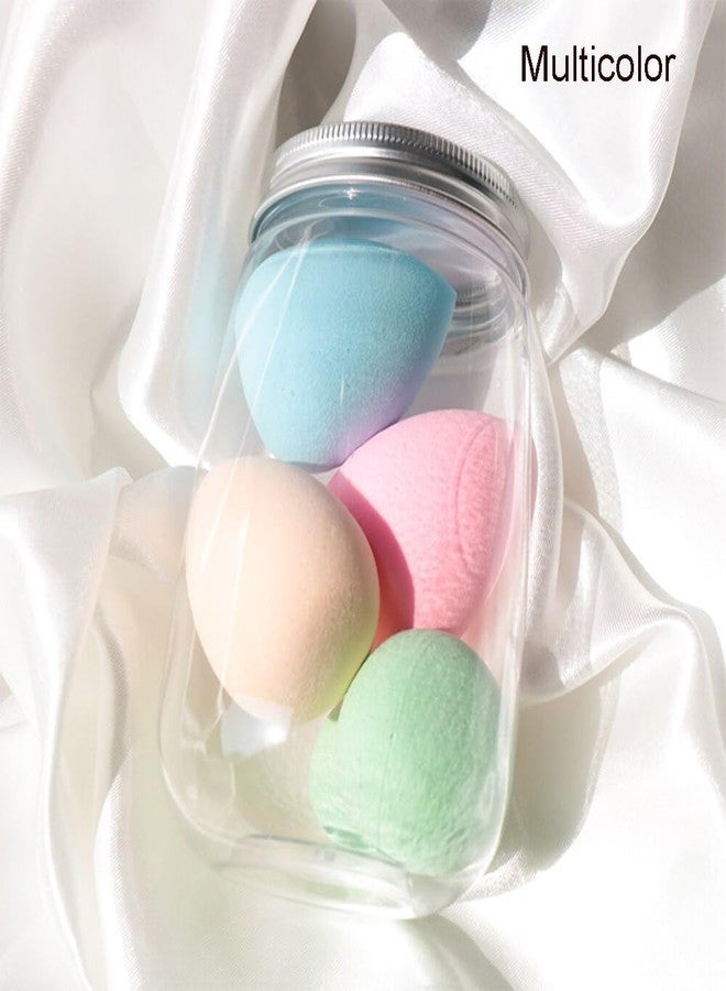 FITME Makeup Sponge Puff 4 Pcs Set with jar Storage Box Foundation Powder Sponge Beauty Tools Women Makeup Accessories (Multicolor) - Image 3