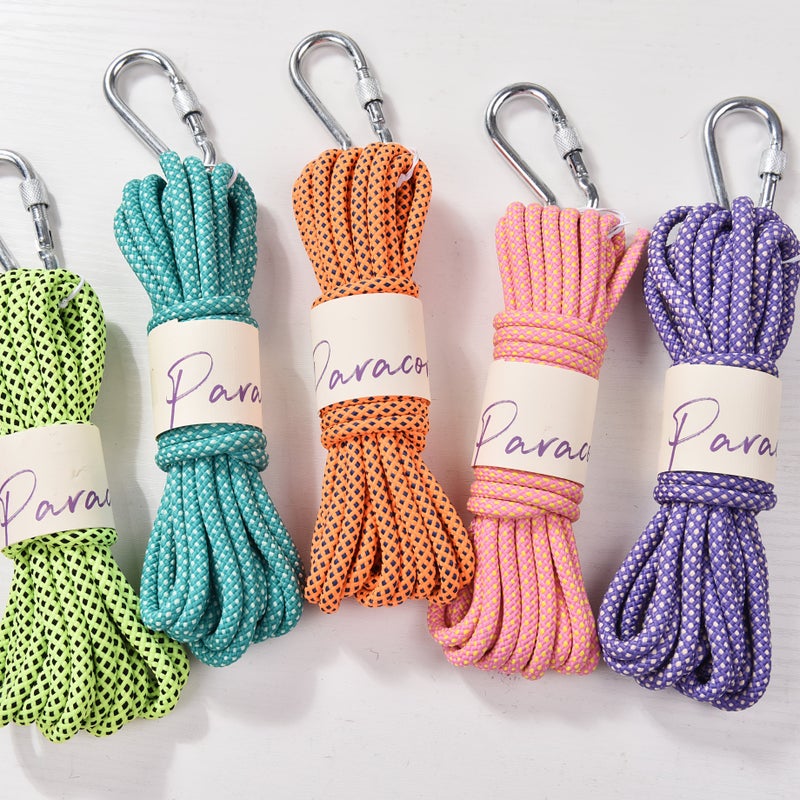 02 Blue Moon 6mm Matte Grid Paracord 196.85in With Snap Hook Outdoor Rope - Image 4