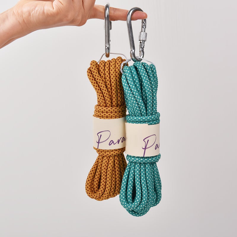 02 Blue Moon 6mm Matte Grid Paracord 196.85in With Snap Hook Outdoor Rope - Image 2