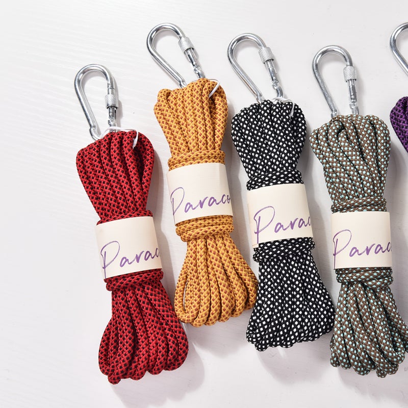 02 Blue Moon 6mm Matte Grid Paracord 196.85in With Snap Hook Outdoor Rope - Image 5