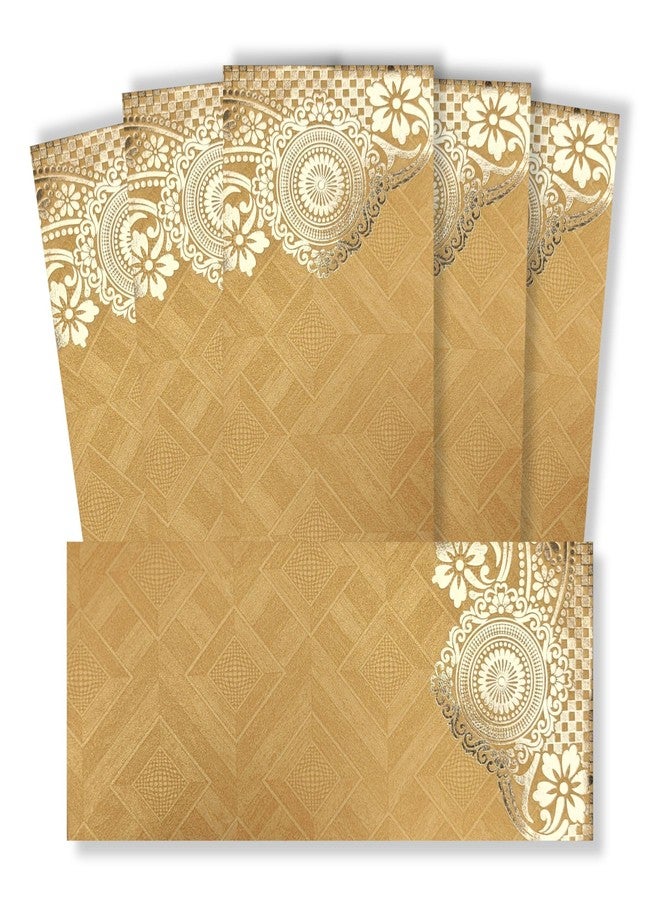 Fonsie cash shagun fancy design envelopes pack of 75 for gifting money on wedding gift, baby shower gift, shagun, family gatherings(Yellow Motif).