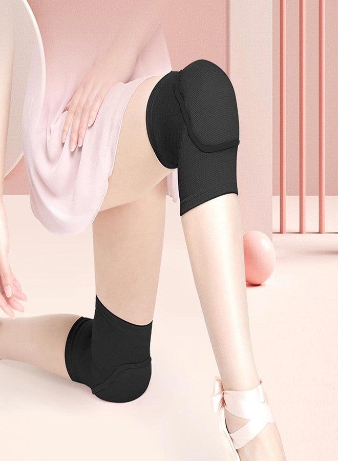 UROCK Volleyball Knee Pads for Dancers, Soft Breathable Knee Pads for Men Women Kids Knees Protective, Knee Brace for Volleyball Football Dance Yoga Tennis Running (Black) (M) - Image 5