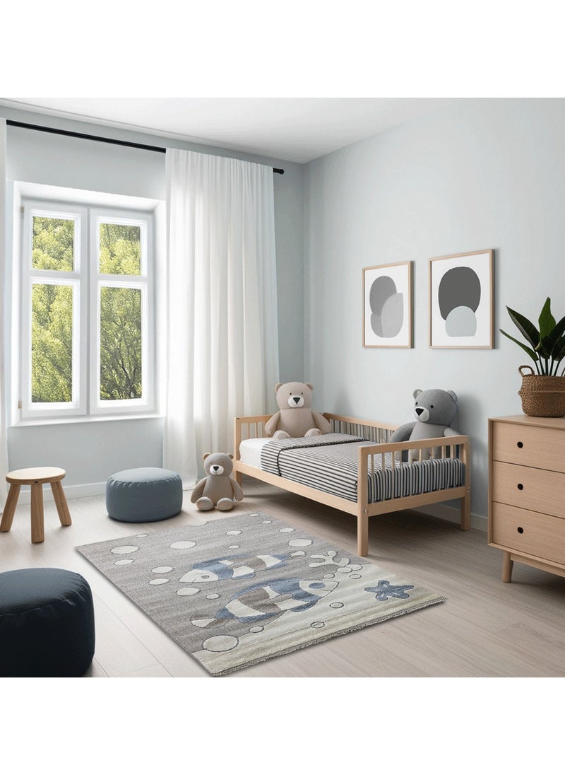 Alkaffary - Lafita Kids Carpet with Fun Illustrations and Modern Design – Perfect for Children’s Rooms 0.80X1.50 Cream-beige - Image 1